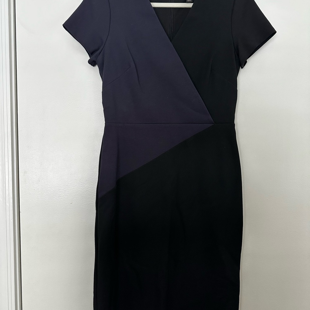 Ann Taylor Navy & Black Dress - 2T